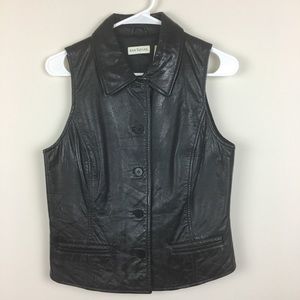 Ann Taylor Leather Vest